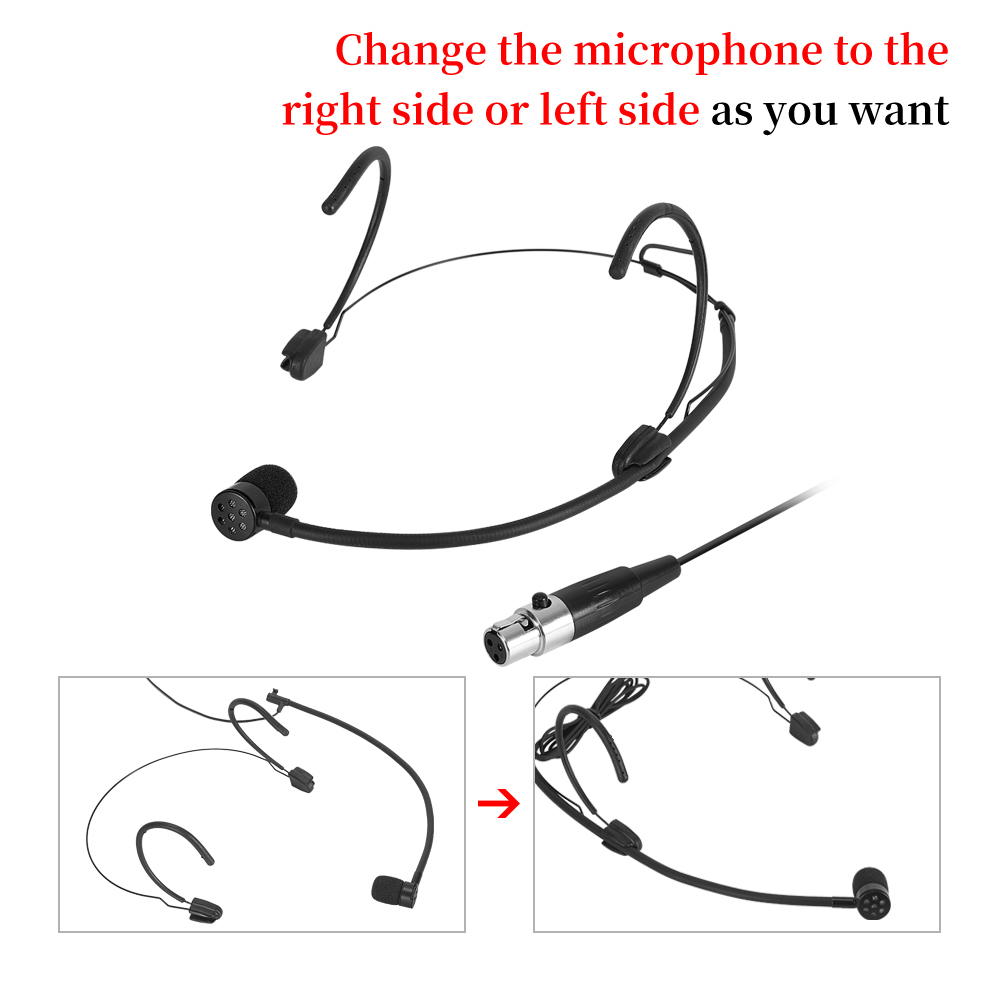 Iiimymic 単一指向性ブラックヘッドセットマイク 3  - Shure Mic Sm58 のレビューと価格