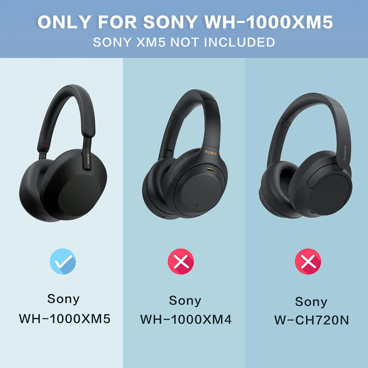 ソニーヘッドフォン用シリコン保護カバー、イヤーマフプロテクタ - Sony Headphone Wh-1000Xm5 のレビューと価格